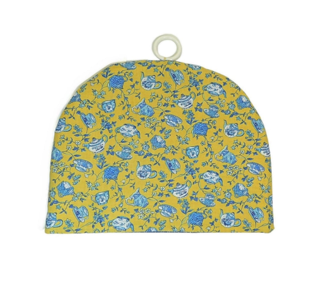 Xoenoiee Pink Butterfly Floal Print Tea Cozy Teapot Cover Thermal