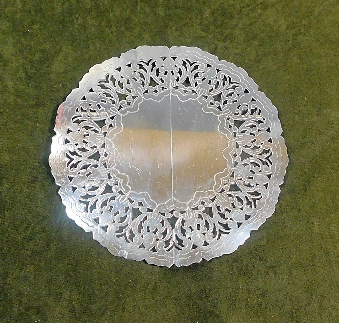 Vintage Expandable Silver Plate Trivet Made in Denmark Etsy