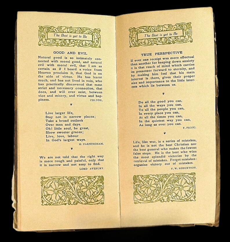 Rare Antique Early 1900's Booklet: the Best is yet to Be - the Rosemary ...