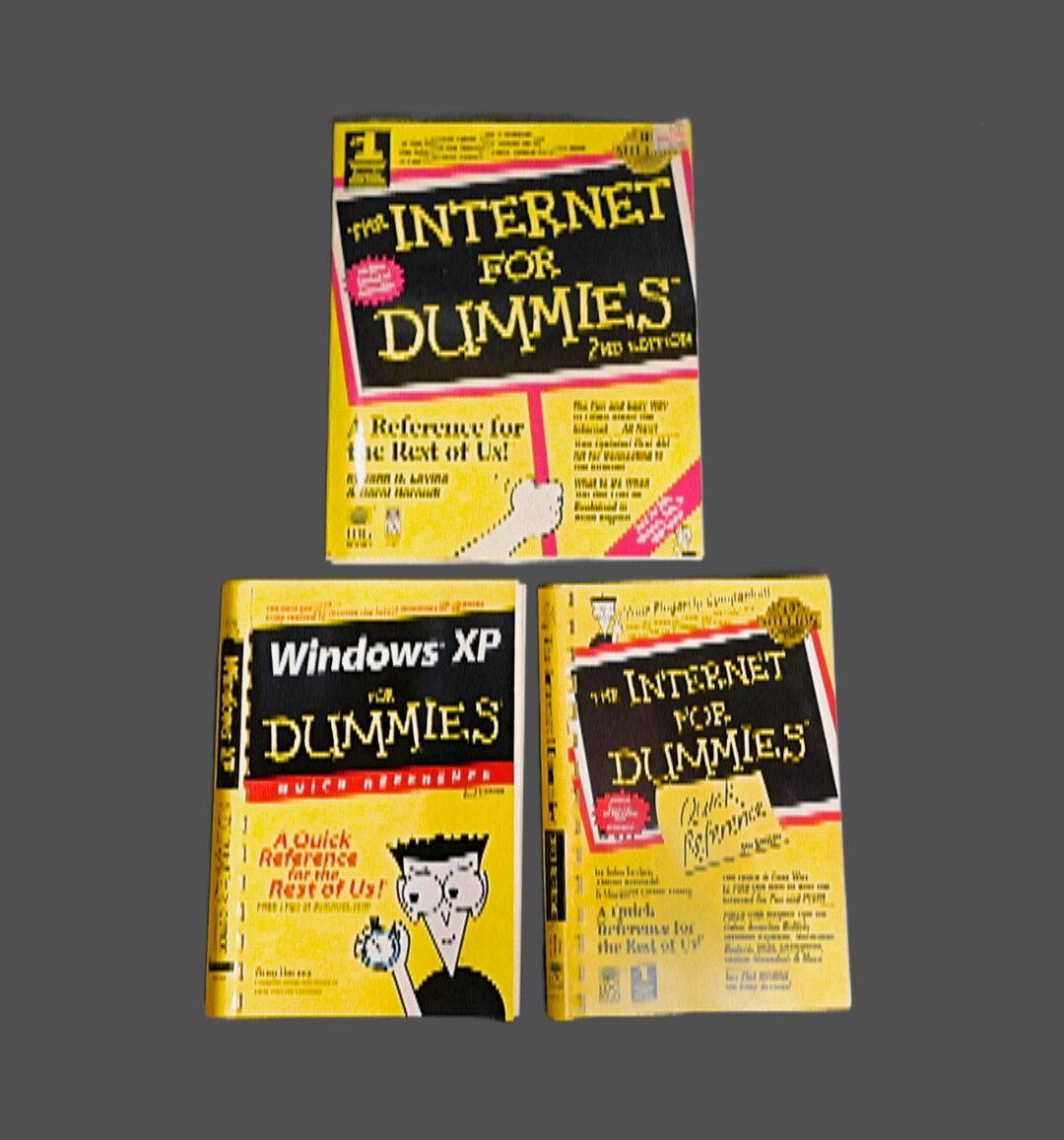 3 Vintage for DUMMIES Books 2nd & 4th Edition and Windows XP