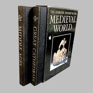 Vintage Medieval World History Book Set: 1968 Horizon Collection
