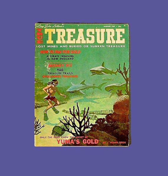 5 Vintage Issues True Treasure Magazine From 1967, 1969 & 1970
