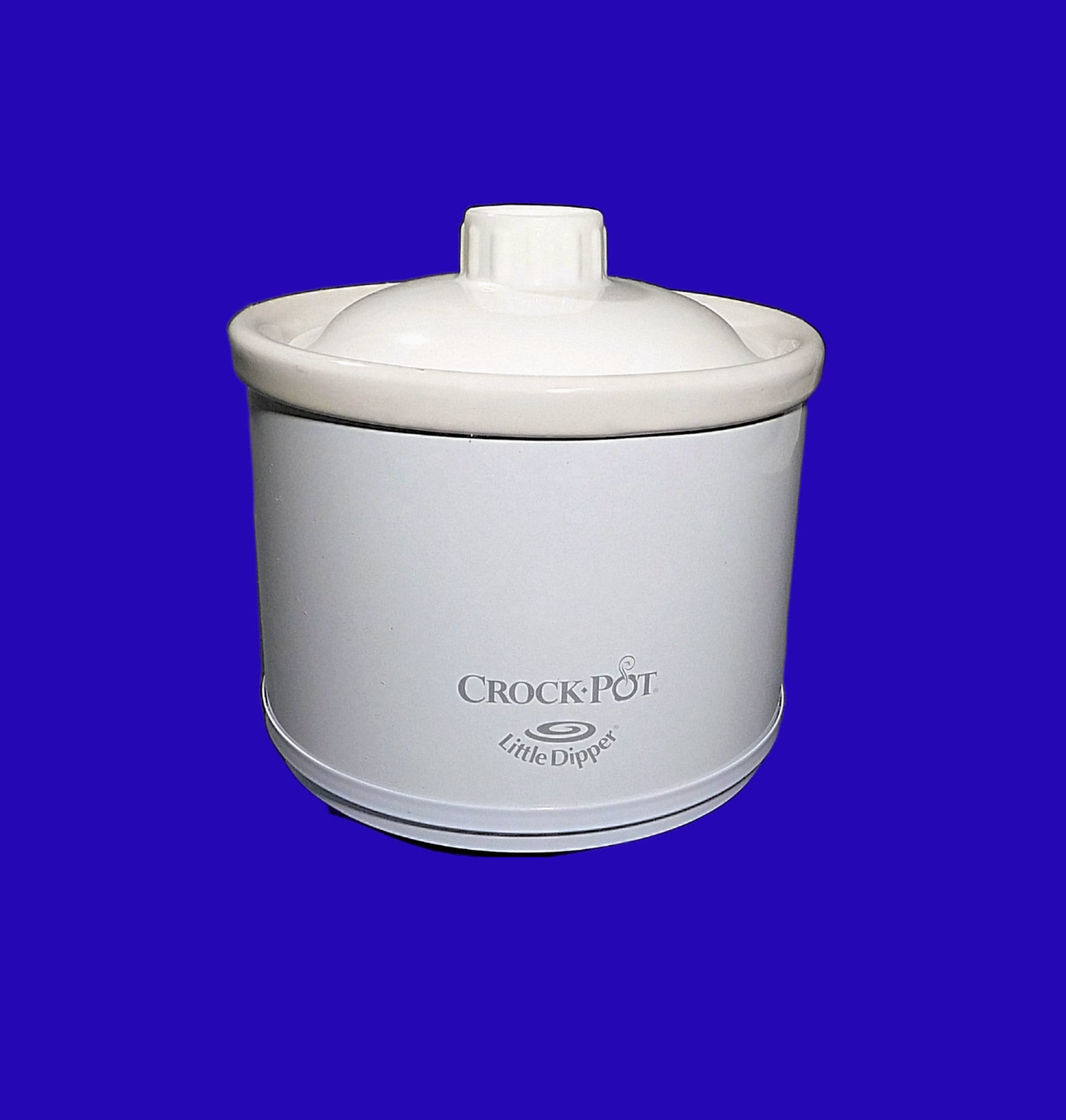 Crock-Pot Little Dipper Mini Slow Cooker Stainless Black 32041 Dip Pot 1 Qt.