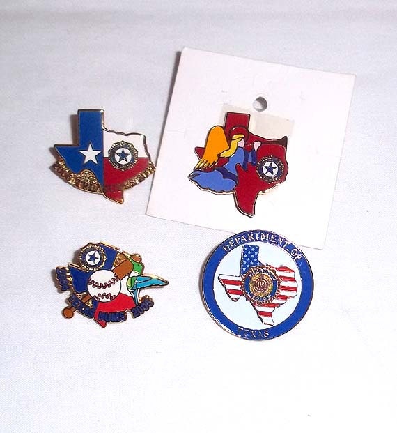 4 Vintage American Legion Pins Including 3 Ladies… - image 1