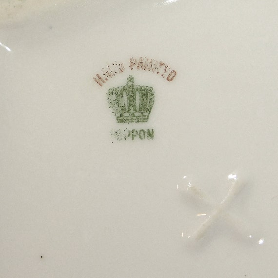 Vintage Hand Painted Nippon Porcelain Dish - Trin… - image 4