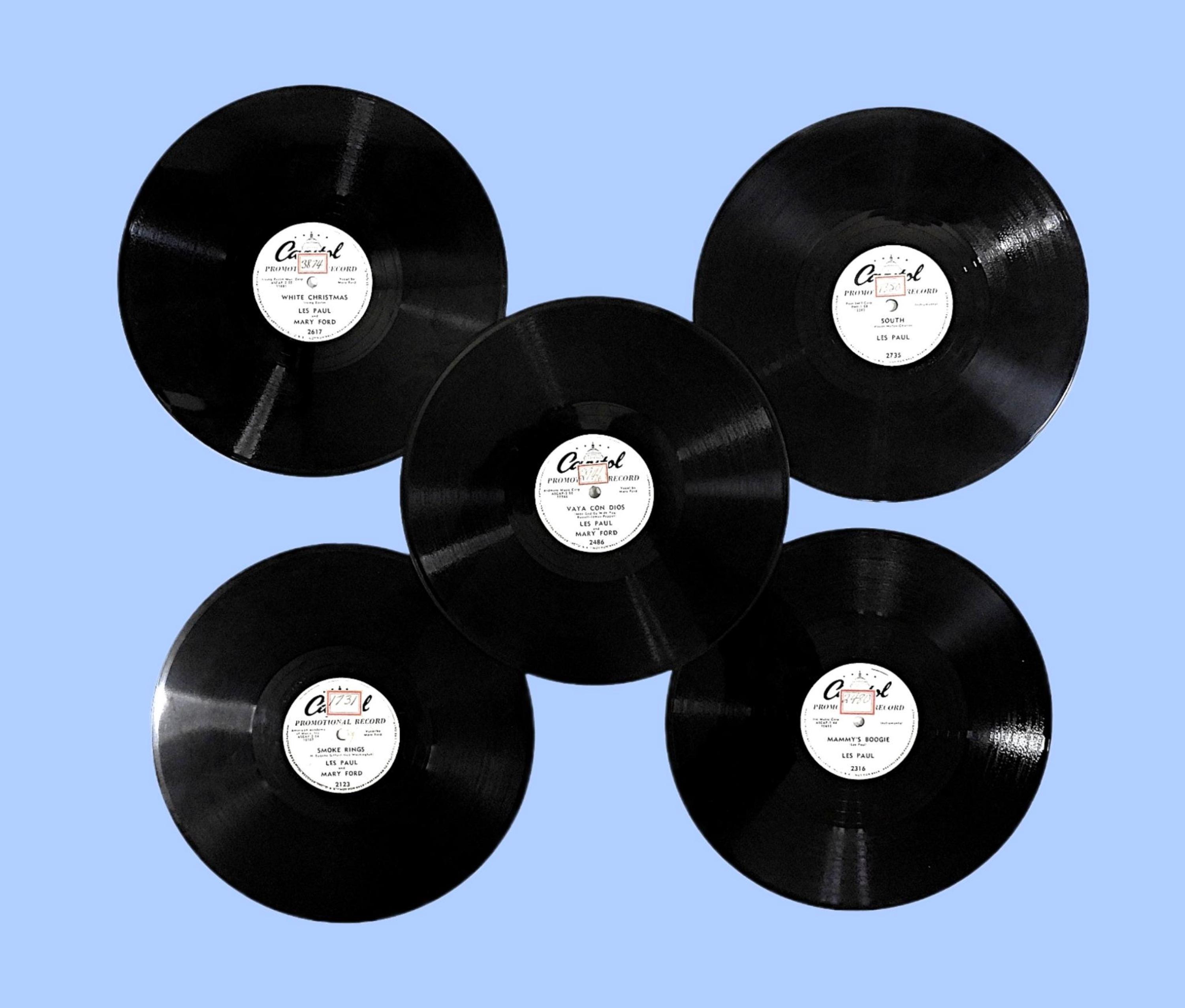 Five (5) Vintage 1950's Les Paul & Mary Ford 78 RPM Records - Etsy