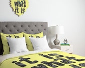 It Is What It Is Duvet Cover / Twin, King Queen Size Duvet / It Is What It Is Blanket / Hipster Duvet / Kids Duvet / Teenage Girls Duvet
