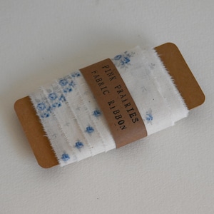 Nastro di tessuto/ Tessuto di cotone floreale/ Nastro di tessuto strappato a mano/ Quattro iarde 2”