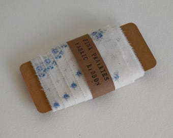 Cinta de tela/Tela de algodón floral/Cinta de tela rasgada a mano/Cuatro yardas 2”