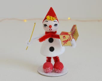 Vintage Style Elf / Christmas Elf / Spun Cotton Elf / Retro Style Elf