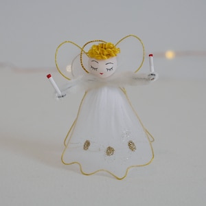 Spun Cotton Angel / Christmas Ornament / Retro Style Ornaments