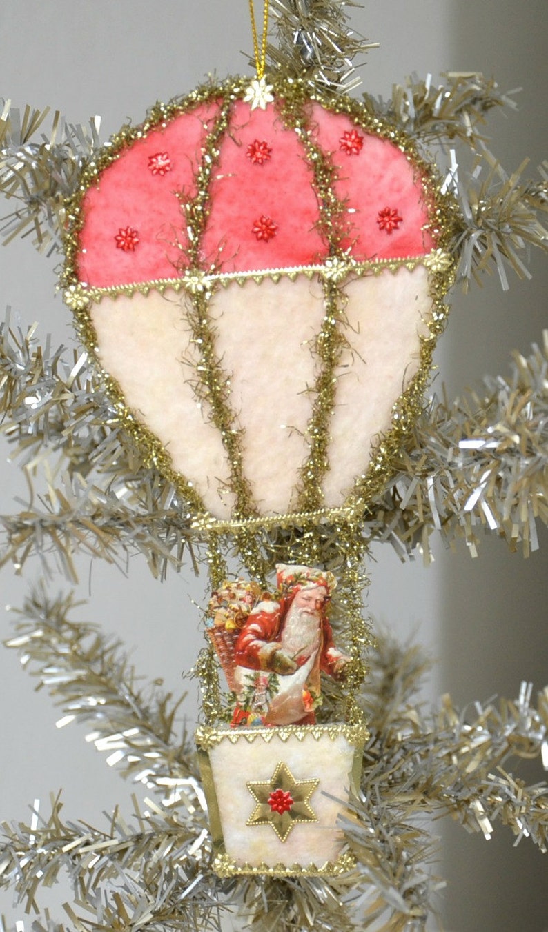 Cotton Batting Christmas Ornament / Vintage Style Ornament / Etsy