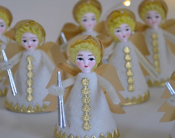 Ángeles de estilo retro / Adornos de Navidad / Adornos de estilo retro