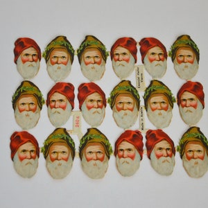 Antiek gestanst schroot/ kerstmankop/ gestanst reliëf/ Heller