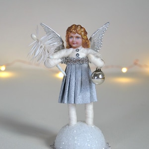 Spun Cotton Angel/ Christmas Ornament/ Vintage Style