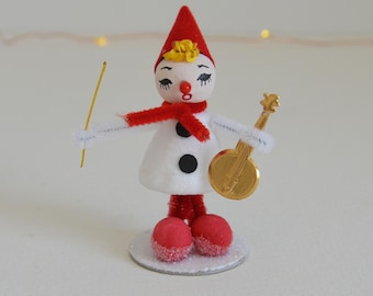 Vintage Style Elf / Christmas Elf / Spun Cotton Elf / Retro Style Elf