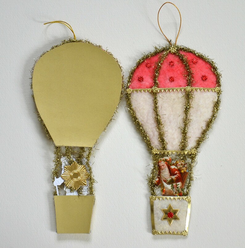 Cotton Batting Christmas Ornament / Vintage Style Ornament / Etsy