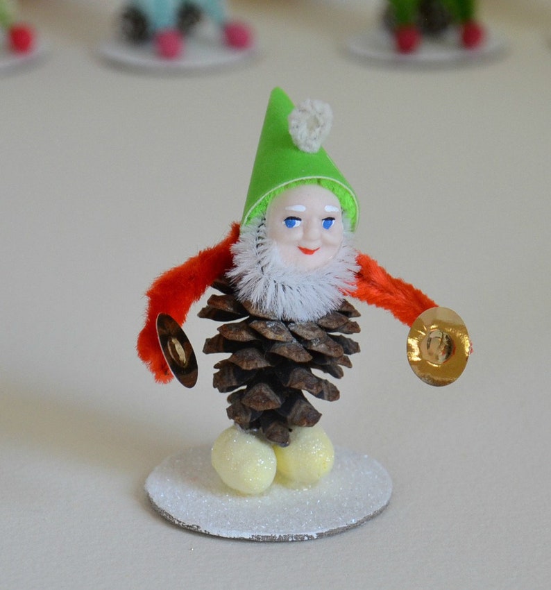 Vintage Style Elf Christmas Elf Spun Cotton Elf Retro Style Elf
