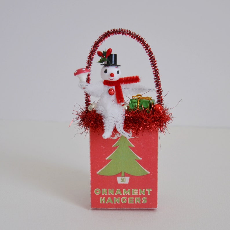 Christmas Ornament Hangers Box Ornament / Retro Style Etsy