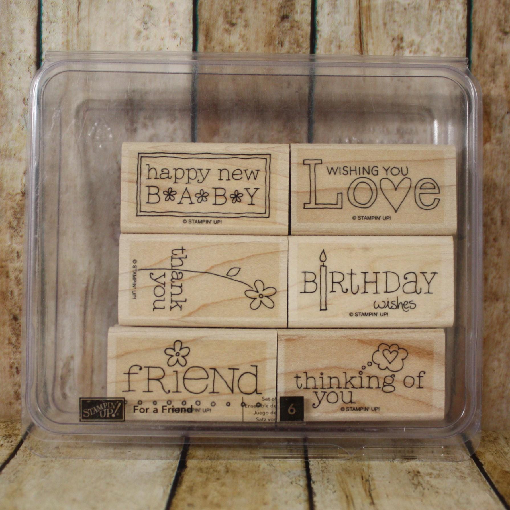 Stampin up Hello Friend Stamp Set - Etsy