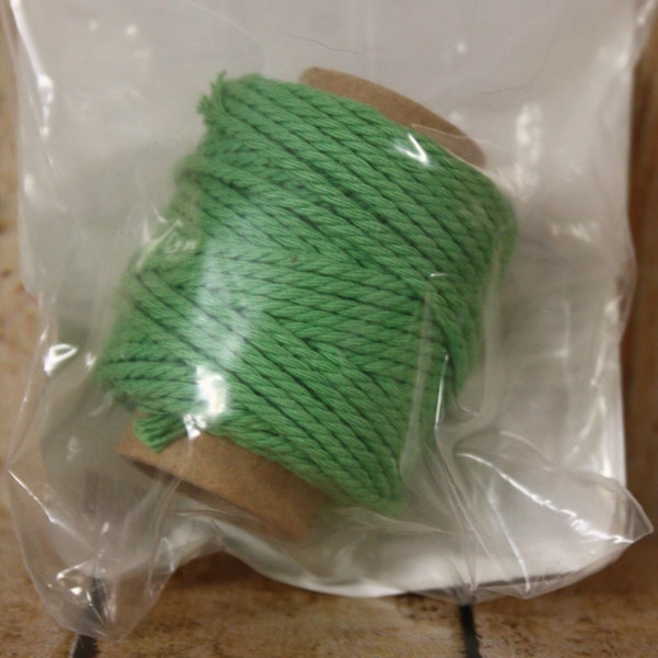 New Retired Stampin' Up! Thick Bakers Twine Solid Cucumber Crush 3/16" 15 Yards