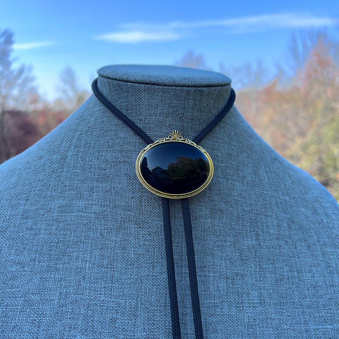 Bowtie, Stone Stitched, - Black/Gold, RD main image 1