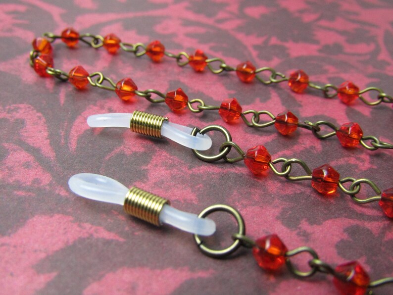 Gold and Bronze Vintage Style Eyeglass Chain / Sunglasses Etsy