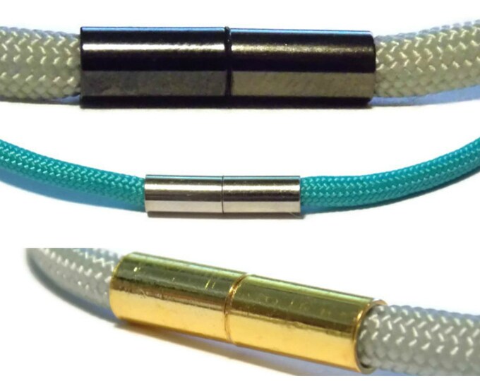 Necklace Jewelry Clasp End Cap Closure 4mm Hole for 550 Paracord Nautical Rope