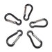 Black 1.9" 48mm 4.8cm Carabiners with Key Hole End - Paracord Key Chain / Lanyard Making - Parachute Cord Accessories