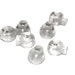 Small Cord Locks - Single Hole Barrel Round 4mm x 6mm Hole Size - Spring Loaded Plastic Toggle Cordlocks Mini Frost for Drawstring Bags