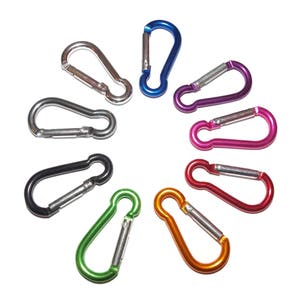 1.6&quot; Carabiners with Key Hole End - Paracord Key Chain / Lanyard Making - Parachute Cord Accessories
