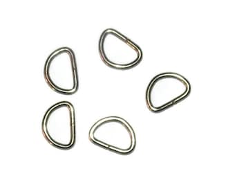 Lot de 10 métal soudé 1.5" D-Ring Paracord Bracelets Chien Pet colliers laisses