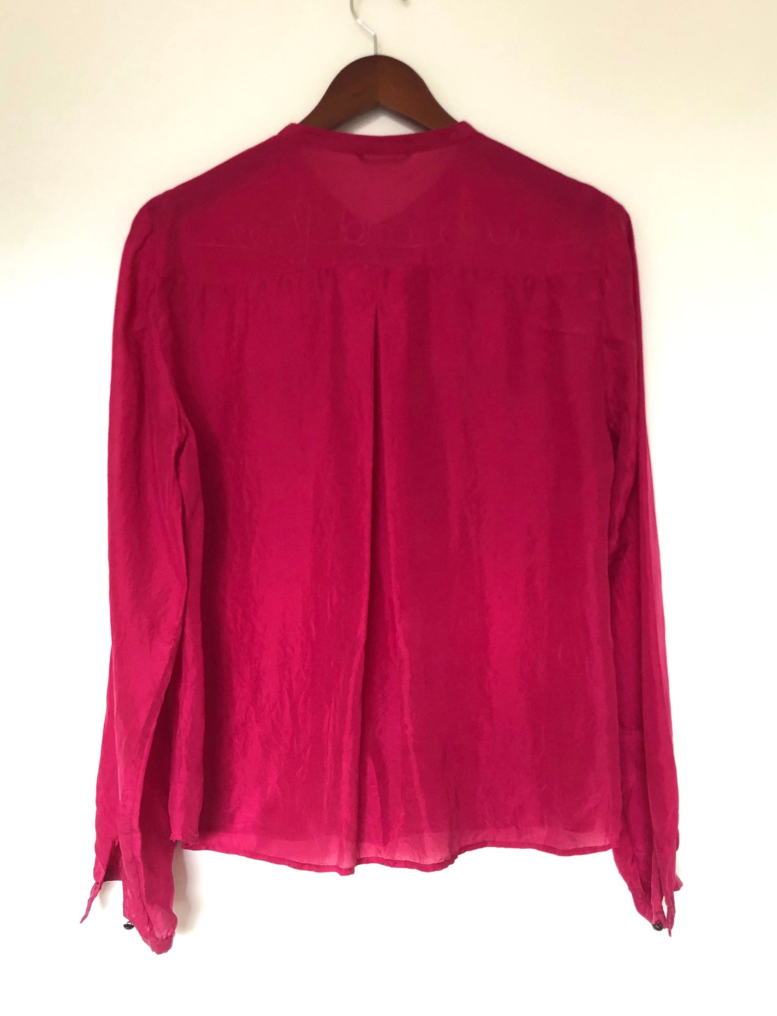 Magenta Rose: Vintage Massimo Dutti Deep Pink 100% Silk - Etsy