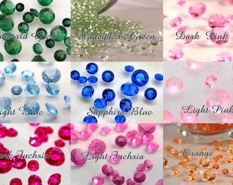 2000 Diamond Confetti Pieces, 5.5mm Acrylic Diamonds, Wedding Decor