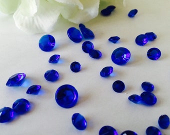 Dark Blue Diamond Confetti-3 sizes-5.5mm (1/5 inch), 7mm (1/4 inch) & 10mm (2/5 inch), Bridal showers, Wedding Decorations, Banquet Tables