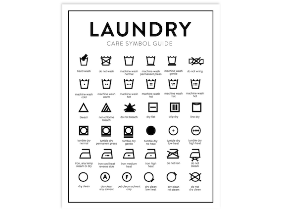 Laundry Size Chart