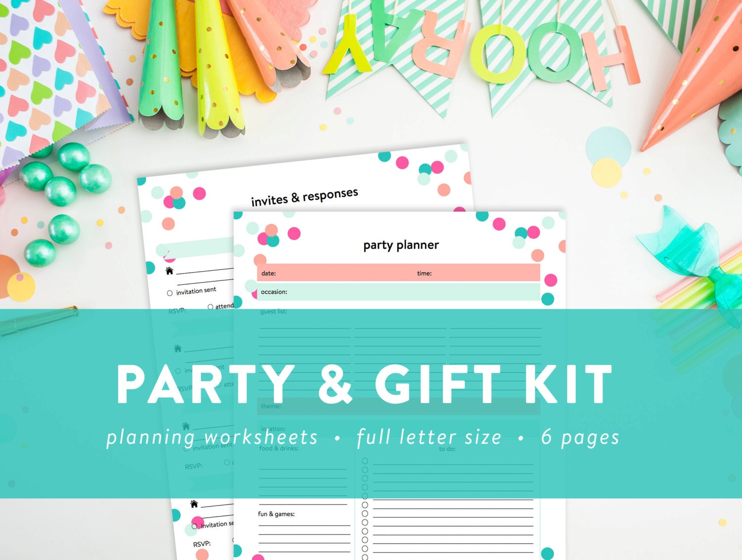 Party and Gift Kit Party Planner Gift Tracker Gift Etsy