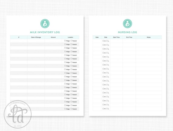 Breastmilk Storage Chart Printable