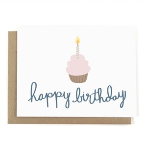 Joyeux Anniversaire Cupcake Carte