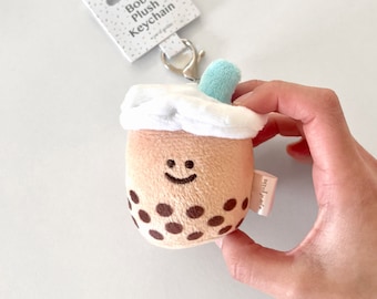 Mini Boba Bubble Milk Tea Milk Tea Plushie Keychain