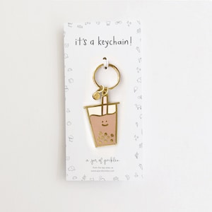 Boba Bubble Milk Tea Keychain