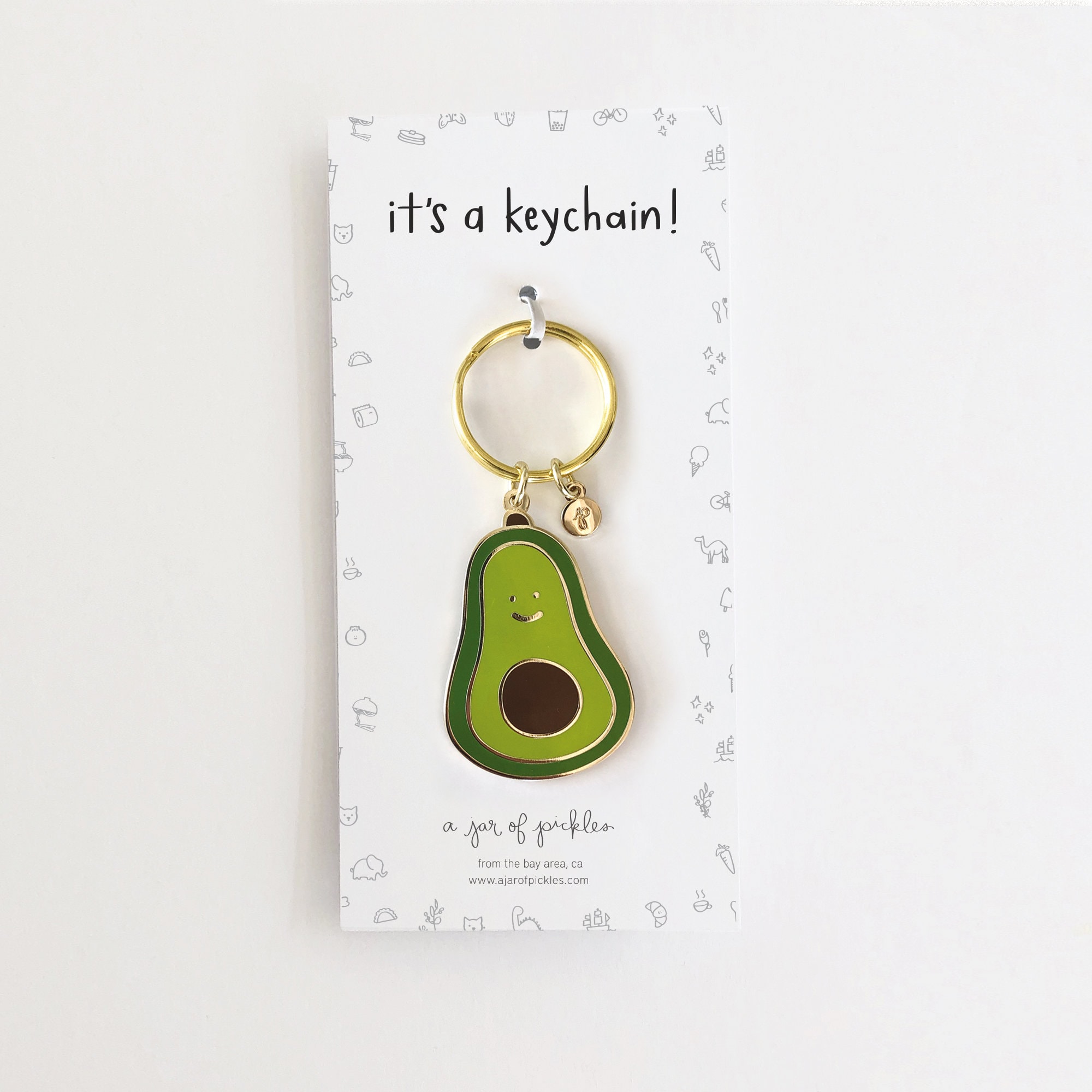 Avocado Keychain