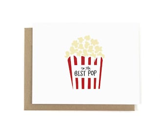 Tarjeta del Día del Padre para el Mejor Pop