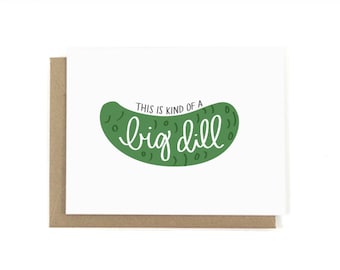 Esto es una especie de gran eneldo Tarjetas de felicitación