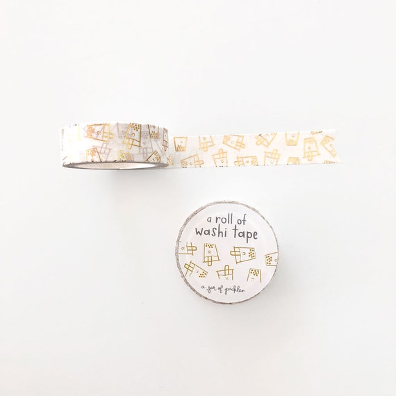 Boba Washi Tape w Gold Foil – A Jar of Pickles