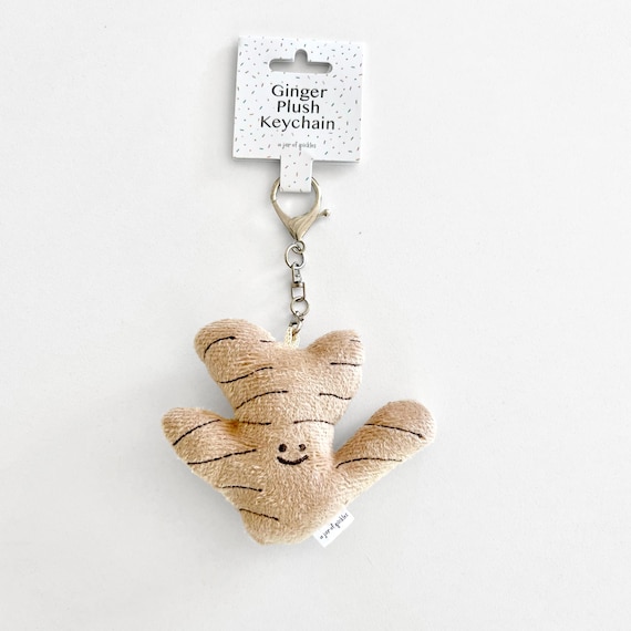 Mini Ginger Vegetable Bag Charm Plushie Keychain - Etsy