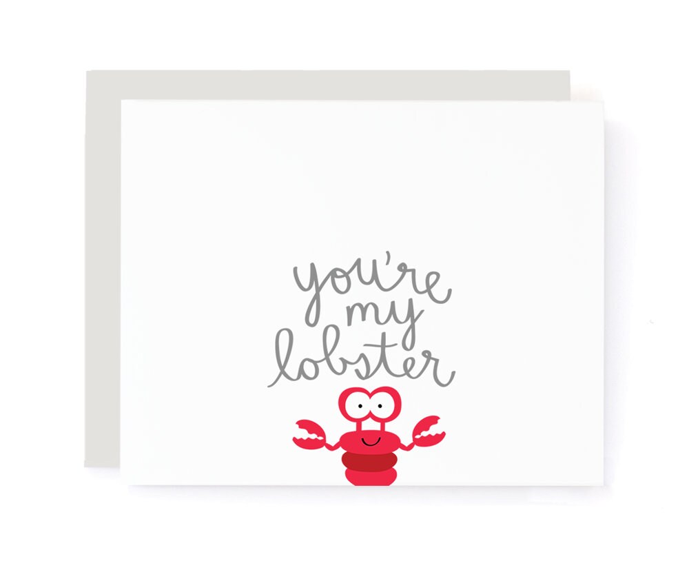 You're My Lobster Friends Love Card