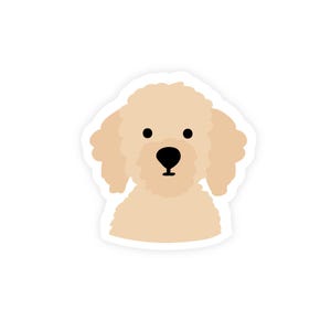 Vinylsticker hond doodle