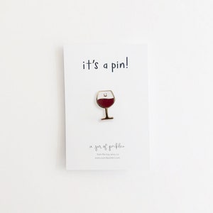 Wine Glass Pin