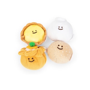 Mini Dim Sum Plushie Pretend Play Display Food Set